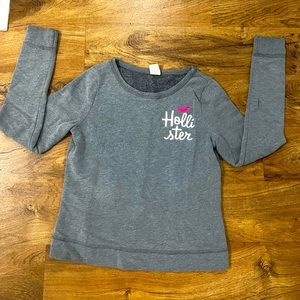 Woman’s Hollister fleece Crewneck dark grey - XS